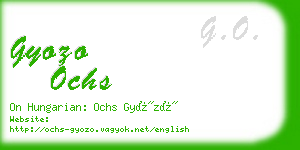 gyozo ochs business card